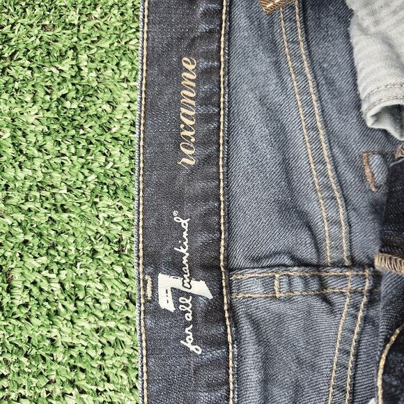 Ladies 7 for All Mankind Roxanne Slim Low Rise Blue Jeans W28 L33 - Picture 9 of 12